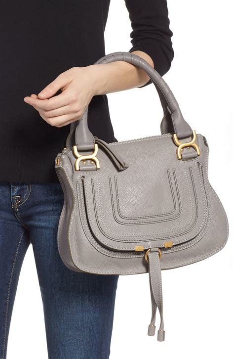 chloe marcie small gris vestiare|chloe marcie purses.